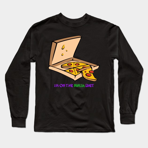 Ninja Diet Long Sleeve T-Shirt by NyghtShayd